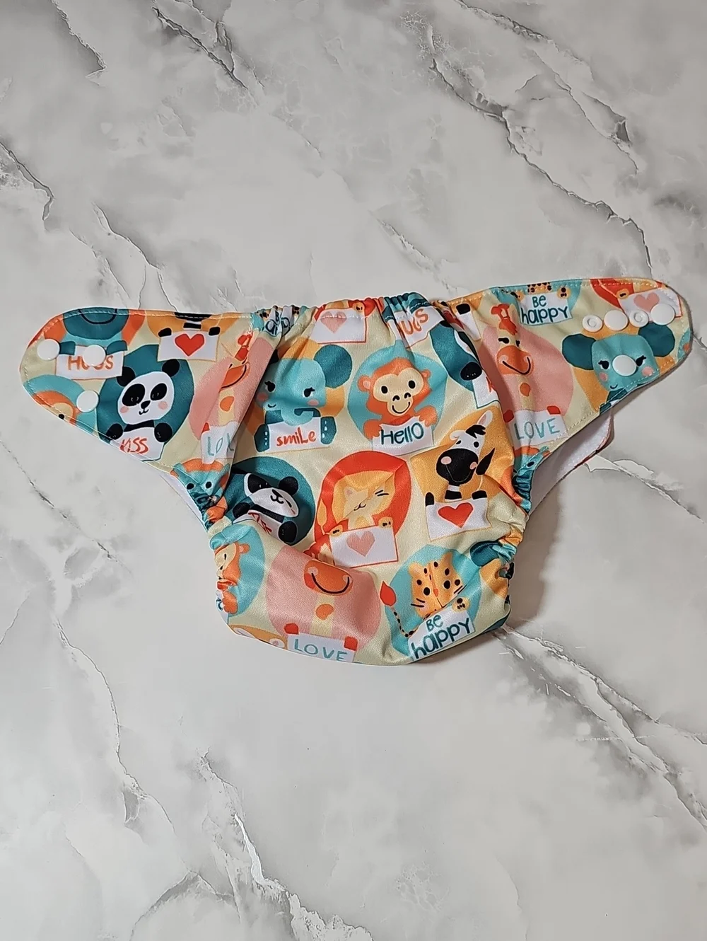 Reusable Pocket Cloth Diaper Adjustable Snaps